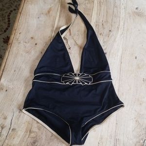 Black one piece swimsuit